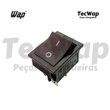 Botão / Interruptor Elétrico para Lavadoras Wap Bravo, Wap Super, Wap Valente