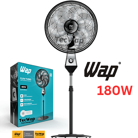 VENTILADOR de 180w 50 CM de 8 PÁS  WAP FLOW TURBO COLUNA 127v