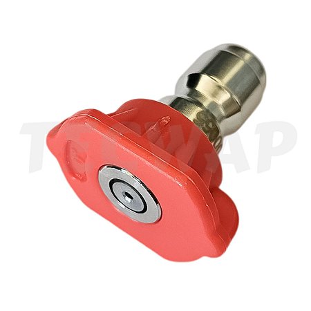 Bico 0° Vermelho de Engate Rápido para Lavadoras de Alta Pressão Wap L Profi 2500