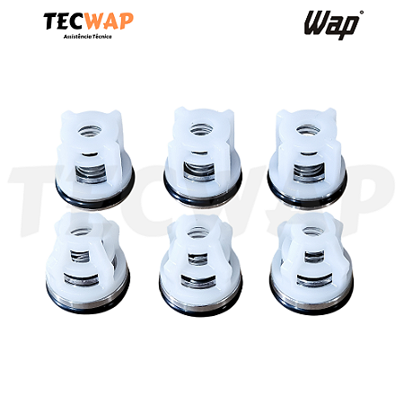 Kit 6 Válvulas Sucção/Pressão para Lavadora Wap L Profi 2000 - FW007268