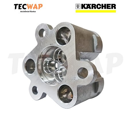 Cabeçote Oco de Aluminio para Lavadoras Karcher K3, K4, K5,  HD4/13C - 9.303-353.0