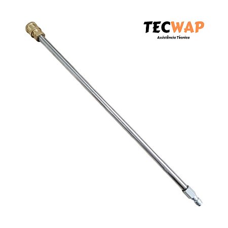 Lança de Engate Rápido 40cm em Inox para Gatilhos com Sistema de Engate Rápido