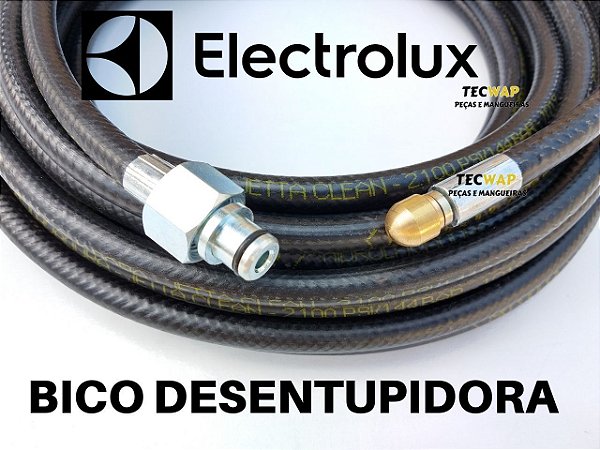 Mangueira Desentupidora 15 Metros Canos e Calhas para Electrolux Ultra Wash Uws Power