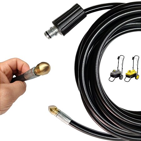 30 Metros Mangueira de Nylon Desentupidora Para Lavadora Karcher K2