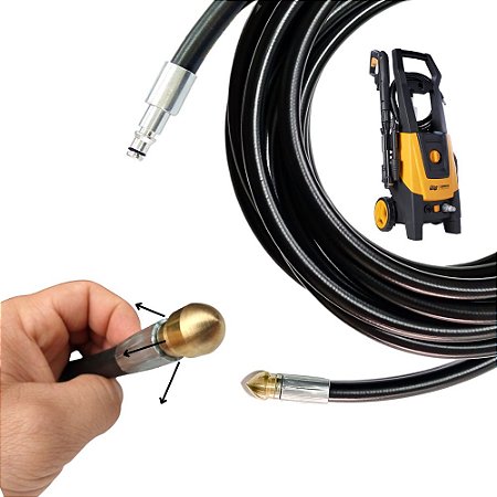 6 Metros Mangueira Desentupidora Para Lavadoras Wap Combate Turbo 2600