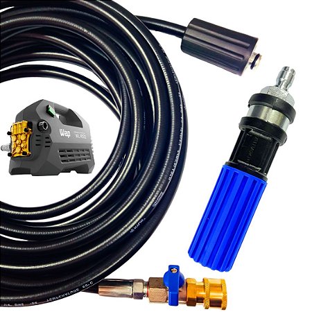 8 METROS Mangueira Com Registro E Bico Variador Para Lavadora WL4000
