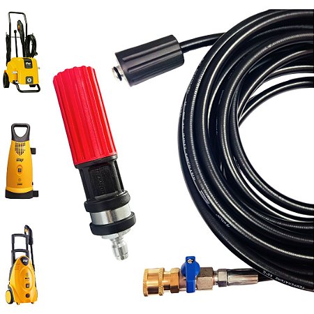 8 METROS Mangueira Com Registro E Bico Variador Para Lavadora WAP BRAVO, 4100, PREMIUM