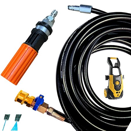 3 Metros Mangueira com Registro e Bico Variador Para Lavadoras WAP NEW ECO WASH