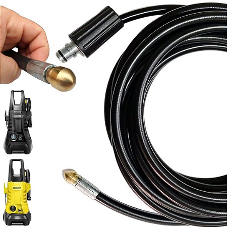 25 Metros Mangueira Desentupidora Para Lavadoras Karcher K1, K2, K3, K4, K5