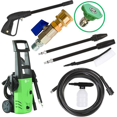 KIT Lava Jato de Alta Pressão IPC PW-C09M + Kit Registro Engate Rápido e Bico Curto 220v