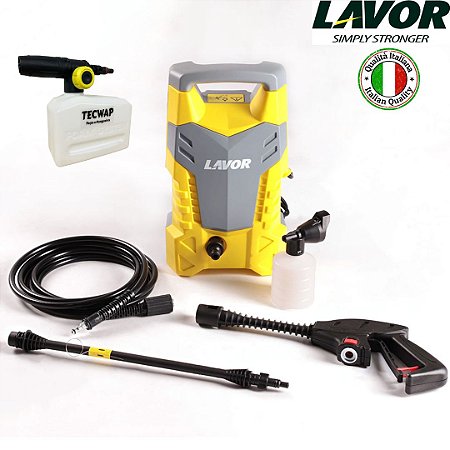 Kit Lavadora Alta Pressão Lavor 1740 libras 127v + Snow Foam 900ml