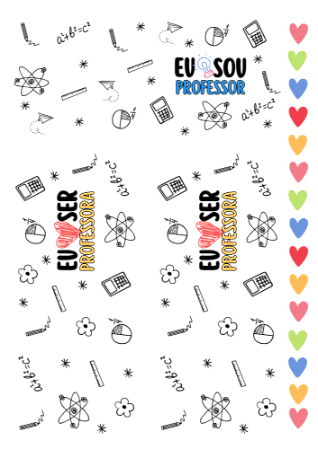 Caneca Professores - Adesivo A4
