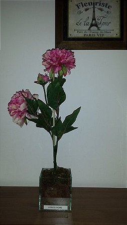 Vaso Vidro Hortência