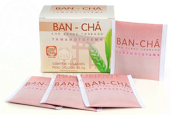 Banchá (Chá Verde Torrado) com 15 sachês - Yamamotoyama 22,5 g