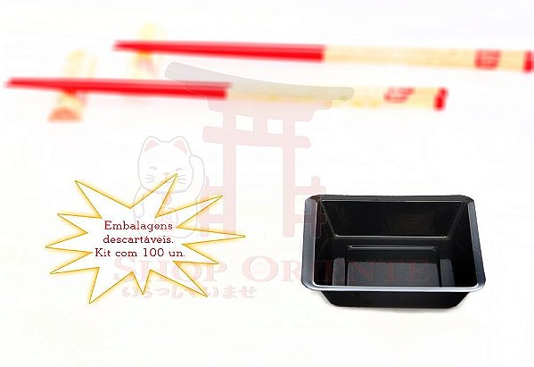 Embalagem Descartável para Shoyu 7 cm x 7 cm (100 unidades)