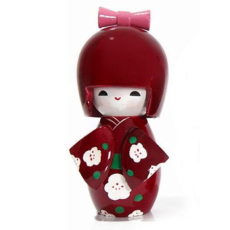 Boneca Kokeshi Grande - Vinho Sakura