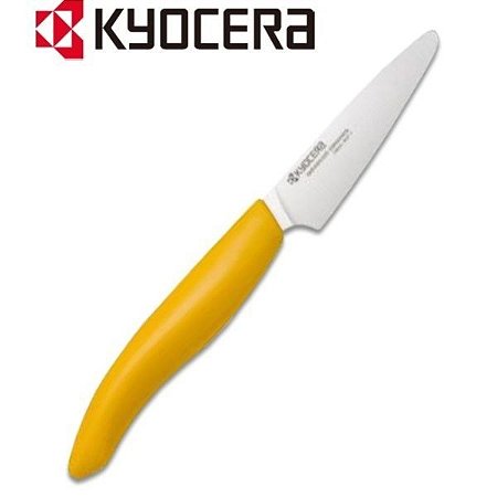 Faca de Cerâmica 8 cm - Cabo Amarelo Kyocera