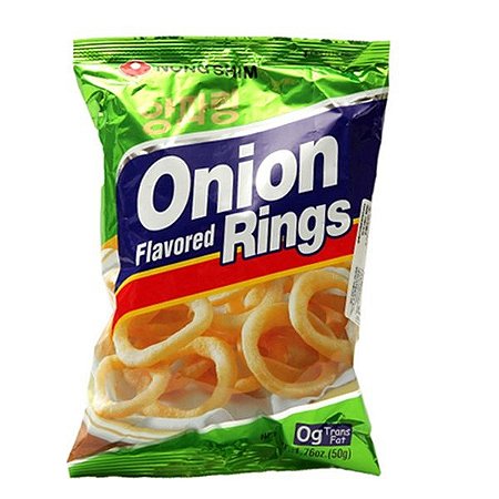 Salgadinho sabor Cebola (Onion Rings) 50 g - Nong Shim