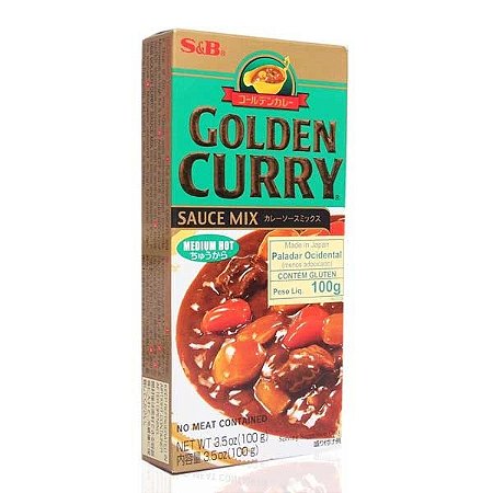 Curry em Tablete (Golden Curry Medium Hot - Chukara) S&B 92 g