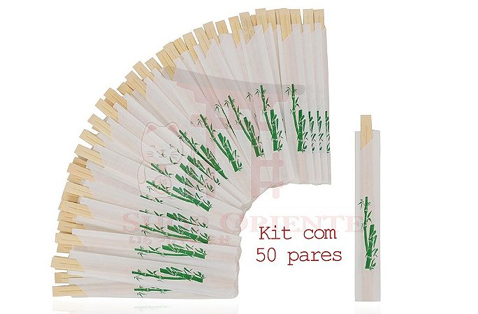 Hashi de Bambu com 50 unidades