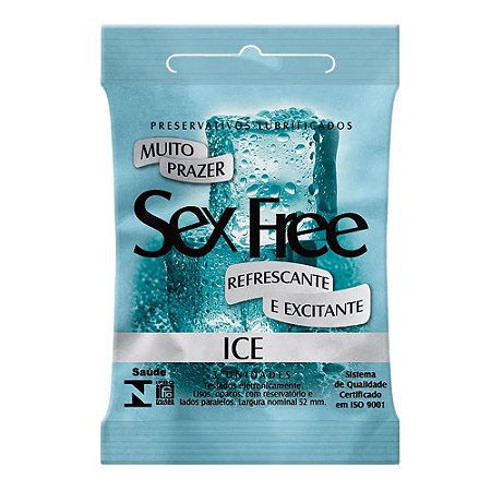 Preservativo Sex Free Ice - 3 Unidades