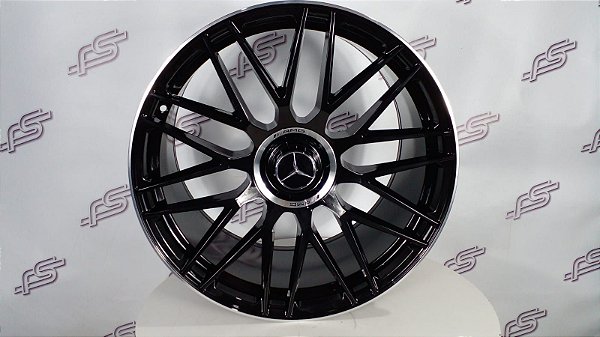 Jogo De Rodas Mercedes Amg GlS63 Cubo Rapido Preto Brilhante 5x112 - 21x10 e 21x11