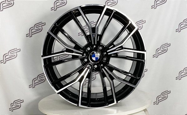 Jogo De Rodas Bmw G20 Preto Diamantado 5x112 - 20x8 e 20x9