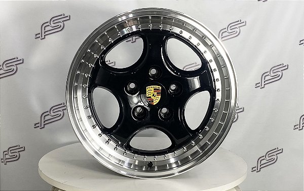 Jogo De Rodas Porsche gemballa Preto Brilhante 5x130 - 18x8 e 18x9,5