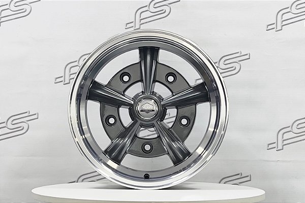 Roda Raider Grafite Diamantada Aro 15 Tala 5,5 / 5 Furos (5x205) - 20034