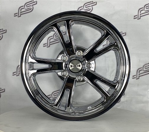 Jogo de Roda Ridler 606 Cromada Aro 17 / 5x120 ( Tala 7 e 8)