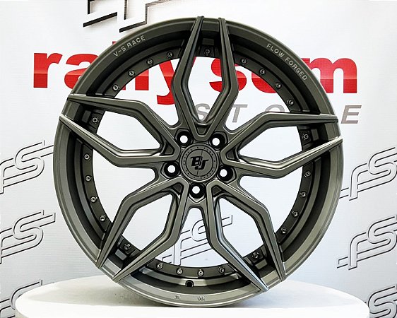 Jogo de Roda BJ VS-Rase Wheels Grafite 5x112 - 20x8,5 Offset 28