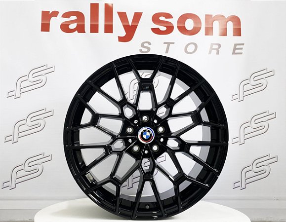 Jogo de Roda Bmw M3 50 Anos Preto Brilhante 5x120 - 20x8,5 Offset 35