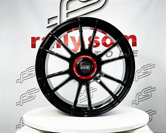 jogo de Roda OZ Ultraleggera Preto Brilhante 5x112/100 - 19x8,5 Offset 45 (Nv)