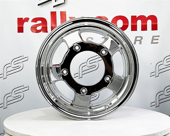 Jogo de Roda Race Trim V-Chrome 5x205 - 15x4 e 15x6,5 Offset -19 e - 32 (Nv)