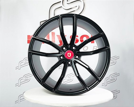 Jogo de Roda Gisa Wheels FÜNF Preto 5x130 - 21x9 e 22x11,5 Offset 40 e 45