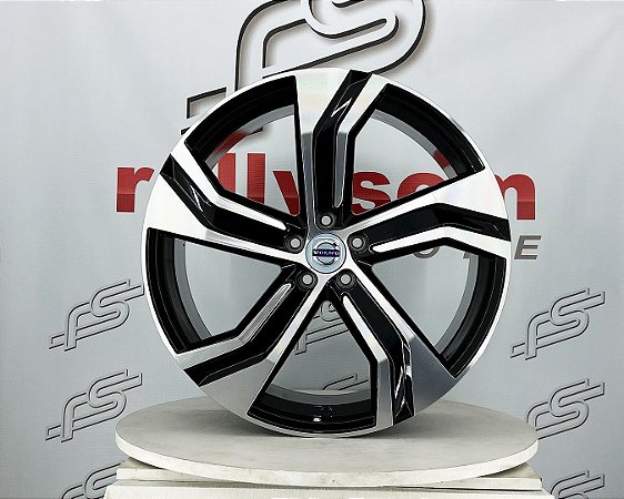 Jogo de Roda Volvo XC 60  Preto Diamantado 5x108 - 21x9 Offset 43
