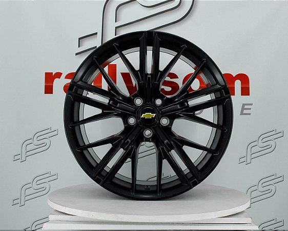 Jogo de Roda Camaro ZL1 Preto 5x120 - 20x10 e 20x11 Offset 23 e 43