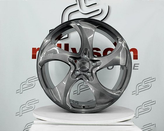 Jogo de Roda Raw Wheels Grafite 5x130 - 23x10 e 23x11,5 Offset 48 e 61 (Nv)