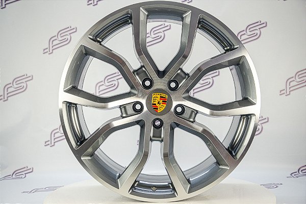 Jogo De Rodas Porsche Cayenne Grafite 5x130 - 21x9,5