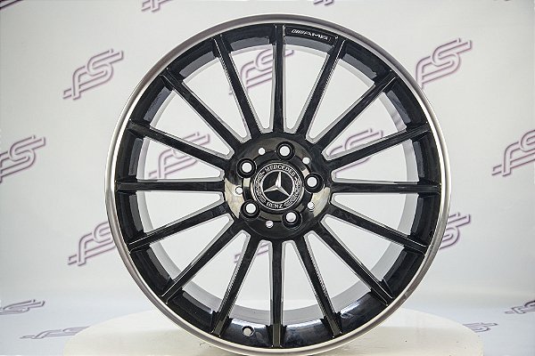 Jogo De Rodas Mercedes C-63 2014 Preto 5x112 - 19x8,5 e 19x9,5