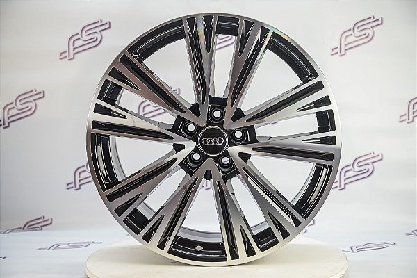 Jogo De Rodas Audi SQ5 Preto Diamantado 5x112 - 20x8,5