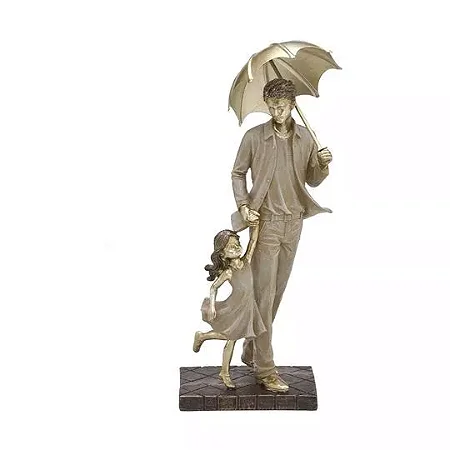Família Decorativa - Bege e Dourada