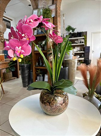 Arranjo Orquídea Rosa Toque Real