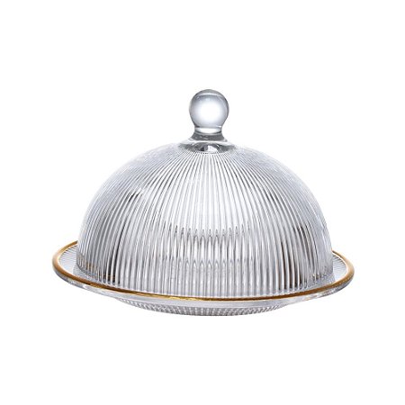 Queijeira Vdo Graffiato 20 cm borda Dourada