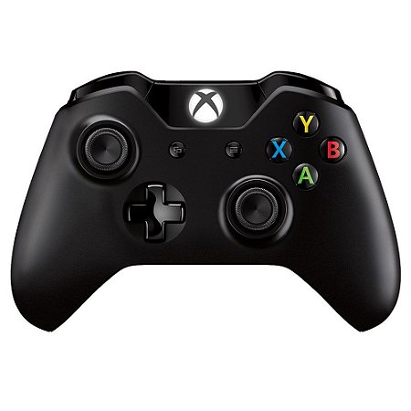 Controle Microsoft Xbox One Wireless Branco/Preto