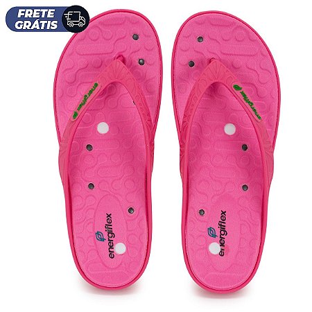 Chinelo magnético c/ infravermelho – Cor de Rosa - Energiflex I Calçados  Magnéticos