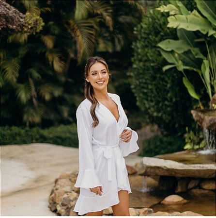 Robe de noiva com babados