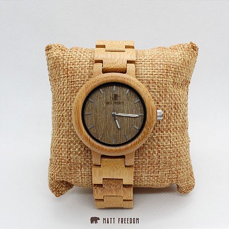 Relógio Matt F Madeira Neat Slim
