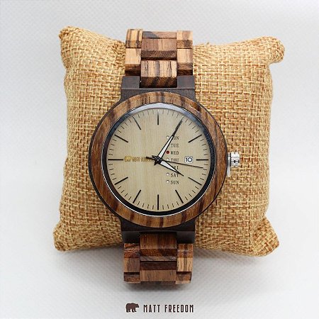 Relógio Matt F Madeira Date