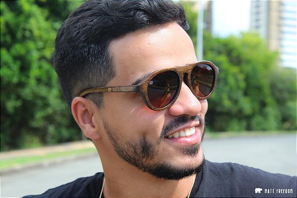 Óculos de Sol Matt F Madeira Seattle